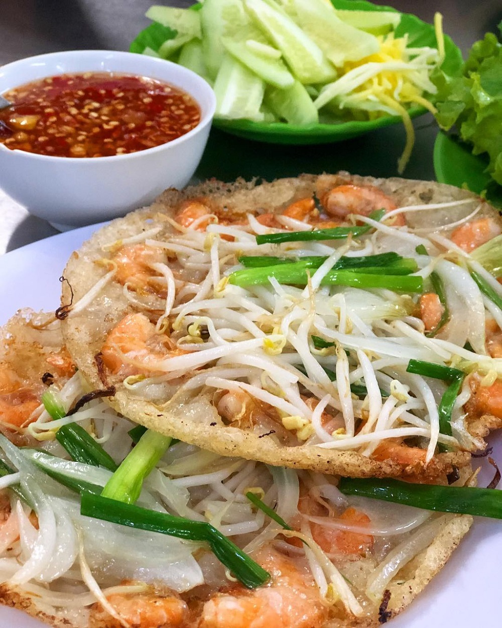 Bánh xèo tôm nhảy