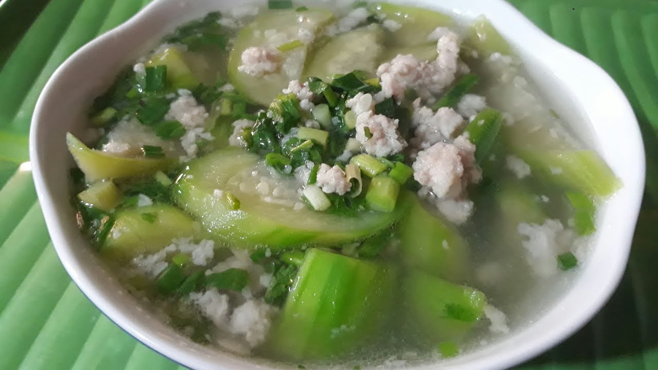 Canh mướp thịt băm